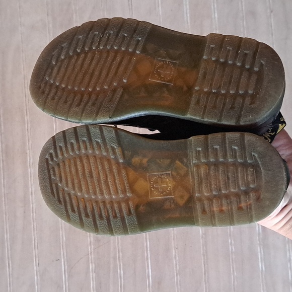 Dr. Martens 1460 T Blk Leather Lace-Up Side Zip Combat Boots Toddler Classic - Picture 7 of 10